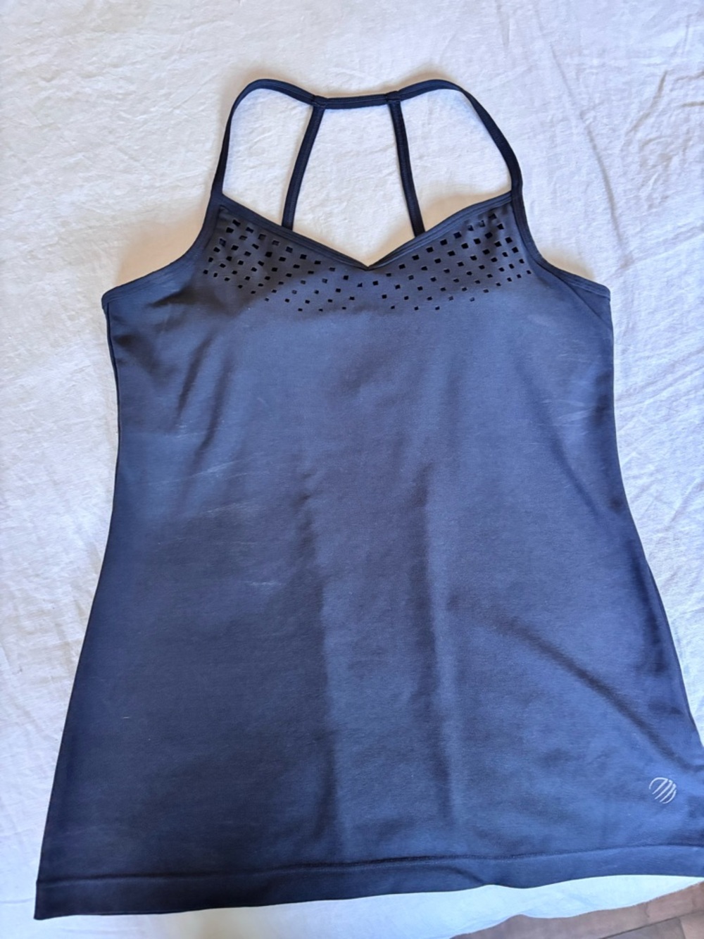 MPG Dark Gray Performance Tank with Subtle Logo (new/never worn)